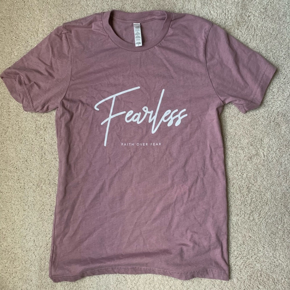 Fearless Faith Over Fear Tee Small